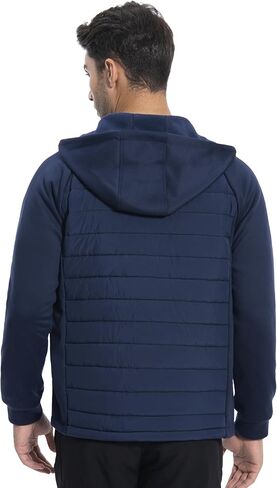Pioneer Camp Men's Running Jacket Lightweight Puffer Jacket Hybrid Winter Warm Up Insulated Thermal Coat Hiking Golf Sports in Saudi Arabia