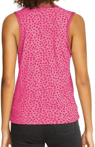 Dokotoo Womens Leopard Print Tank Tops Crewneck Sleeveless Summer Casual T-Shirts Blouses in Kuwait