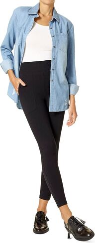UTOPIA By HUE Women's Cotton Leggings with Functional Front Pockets in Saudi Arabia