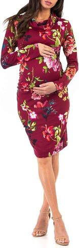 فستان ماذر بي للحوامل بأكمام طويلة ورقبة على شكل بقرة in Kuwait