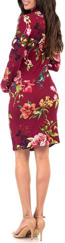 فستان ماذر بي للحوامل بأكمام طويلة ورقبة على شكل بقرة in Kuwait