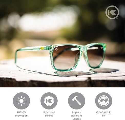 Knockaround Fast Lanes Sport - نظارات شمسية مستقطبة للجري للنساء والرجال - عدسات مقاومة للصدمات وحماية كاملة من الأشعة فوق البنفسجية 400 in Kuwait