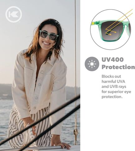 Knockaround Fast Lanes Sport - نظارات شمسية مستقطبة للجري للنساء والرجال - عدسات مقاومة للصدمات وحماية كاملة من الأشعة فوق البنفسجية 400 in Kuwait