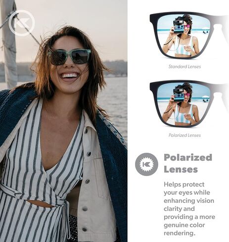 Knockaround Fast Lanes Sport - نظارات شمسية مستقطبة للجري للنساء والرجال - عدسات مقاومة للصدمات وحماية كاملة من الأشعة فوق البنفسجية 400 in Kuwait