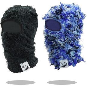 أقنعة التزلج GCBALACLAVA المتعثرة أقنعة التزلج الرائجة المقاومة للرياح للشتاء مقاس واحد ممتاز قبعة قناع الشدة من Yeat Shiesty 2PCK in Kuwait