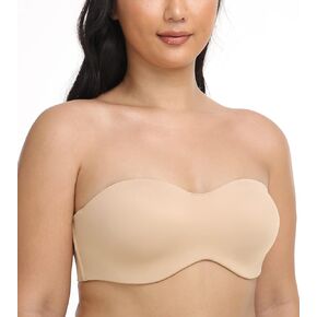 HACI Women's Unlined Strapless Bra for Plus Size Minimizer Seamless Underwire Large Bust Bandeau in Kuwait