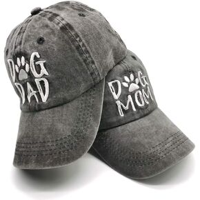 Waldeal Embroidered Mom and Dad Hat Baby Announcement Adjustable Distressed Baseball Caps