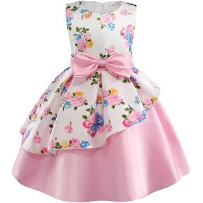 COMISARA 2-9T Girls Flower Dresses Pageant Party Easter Gown Dresses