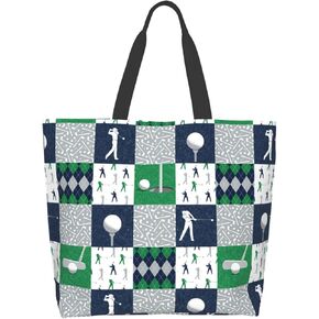 ASYG Golf Bag, Golf Ball Print Sling Bag, Cute Golf Print Pattern Tote Bag For Women Men in Saudi Arabia