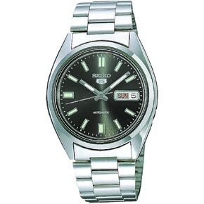 SEIKO 5 Mens Automatic Watch SNXS79 with Black Dial and Silver Stainless Steel Bracelet in Saudi Arabia