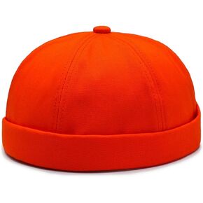 Men's Brimless Hat Adjustable Street Casual Lovers Cap Lovers No Visor Cap