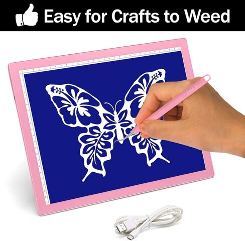 وسادة إضاءة لاسلكية من iVyne مع قطعتين من الأدوات الأساسية وأداة تجميع قصاصات الشفط من Vyne Berry - وردي in Kuwait