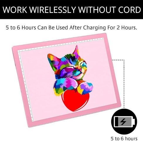 وسادة إضاءة لاسلكية من iVyne مع قطعتين من الأدوات الأساسية وأداة تجميع قصاصات الشفط من Vyne Berry - وردي in Kuwait