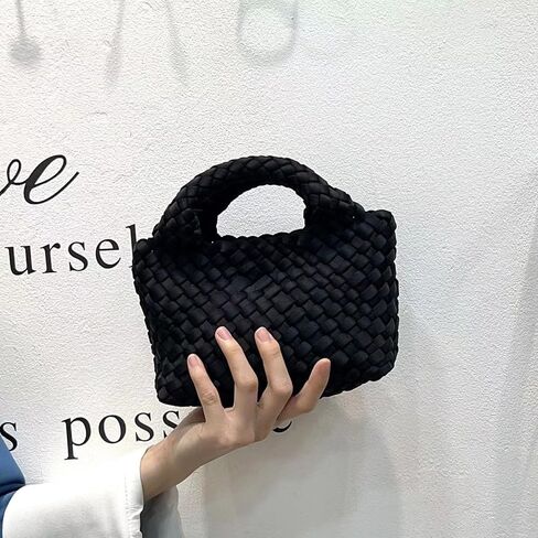 Women Handbags and Purses All-match Woven Composite Bag Travel Pouch Phone Bag Small Tote Shoulder Bag Chain Crossbody Bag in Kuwait