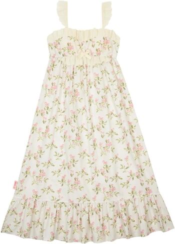 بيجامة ULLALA للنساء 40'S Cherish بدون أكمام قطعة واحدة كريمي عتيق ملابس نوم ناعمة قطعة واحدة قطن مقاس واحد in Kuwait