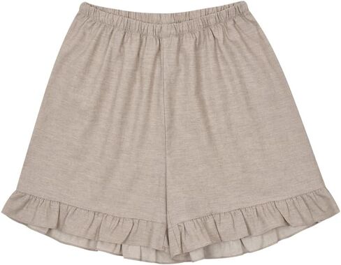 ULLALA Pajamas for Women O-Garden 40'S Short Two-Piece Oatmeal Vintage Soft Sleepwear 2Piece one Size Cotton in Kuwait