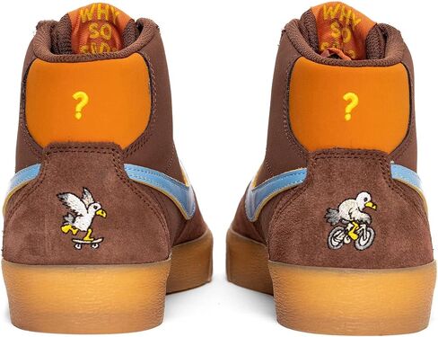 Nike SB Bruin High Top x Why So Sad? Skateboarding Sneakers Size 6.5 Mens Basketball Shoes Light Chocolate in Saudi Arabia