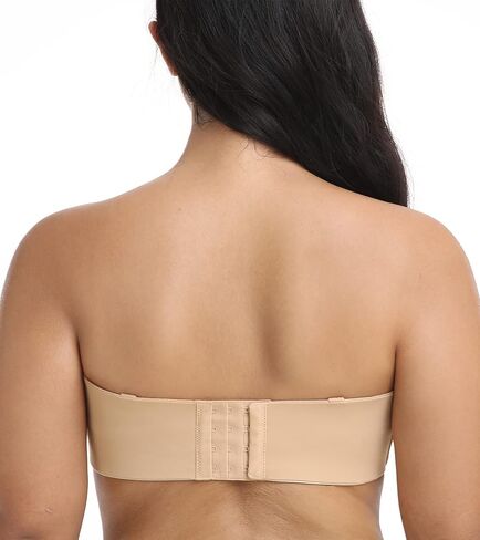 HACI Women's Unlined Strapless Bra for Plus Size Minimizer Seamless Underwire Large Bust Bandeau in Kuwait