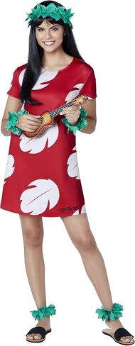 Spirit Halloween Lilo & Stitch Adult Lilo Costume | Officially Licensed | Disney | Couple Costume | TV and Movie Costume in Saudi Arabia