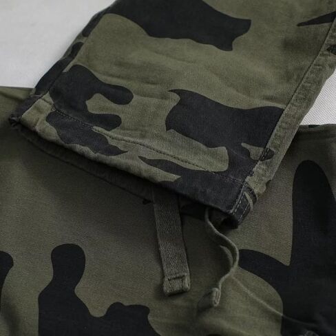 Men's Black Cargo Pants with 8 Pockets Fit Cotton Work Pants Camo Pants in Saudi Arabia