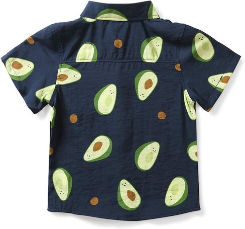 OCHENTA Men & Boys Lightweight Button Down Hawaiian Shirt, Floral Short Sleeve Aloha Tropical Dress Tops in Kuwait