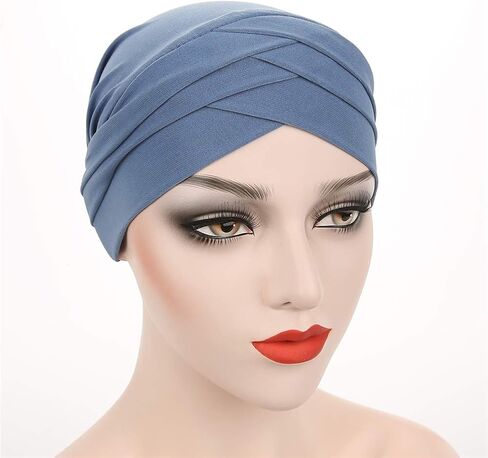 Fxhixiy الحجاب الكيميائي السرطان بيني العمائم القبعات غطاء الملتوية غطاء الشعر حك عمامة أغطية الرأس للنساء in Kuwait
