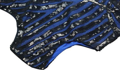 فستان سهرة رسمي للنساء من غاتسبي من العشرينيات من القرن الماضي بترتر حورية البحر مع زي إكسسوارات من العشرينيات in Kuwait