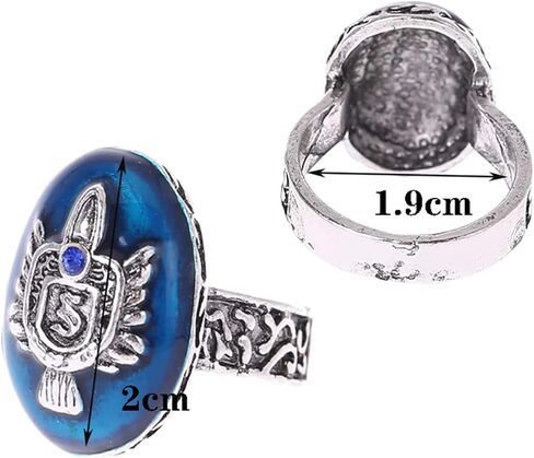 UoYu 21 pcs The Vampire Diaries Jewelry Sticker Set Stefan's Ring Elena Daylight Ring for Fans Jewelry for Men Women in Saudi Arabia