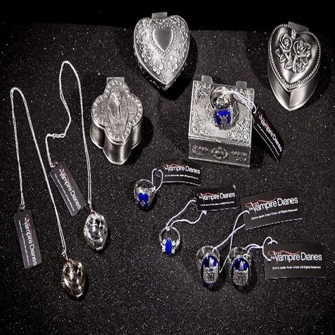 UoYu 21 pcs The Vampire Diaries Jewelry Sticker Set Stefan's Ring Elena Daylight Ring for Fans Jewelry for Men Women in Saudi Arabia
