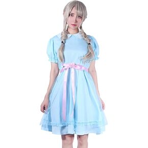 LTAKK Grady Twins Costume Women Scary Twins Dresses Adult Creepy Doll Cosplay for Halloween