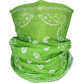 Motique Accessories Paisley Bandana Neck Gaiter Tube Headwear Motorcycle Face Scarf