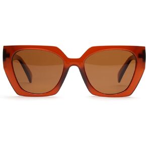 JOO'RTI 2023 Trendy Polarized Oversized Sunglasses Womens, Retro Big Square Cat Eye Designer Sunnies
