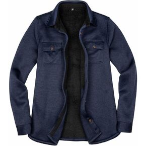 سترة نسائية من الصوف مبطنة بصوف الشيربا مع جيوب يدوية وأزرار سفلية وأكمام طويلة in Kuwait