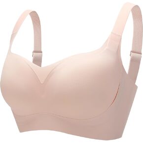 حمالة صدر نسائية من PRETTYWELL حمالة صدر لاسلكية للنساء بدون أسلاك داعمة ومبطنة على شكل تي شيرت in Kuwait