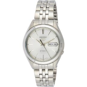 ساعة SNKL15K1 للرجال من الستانلس ستيل انالوج بمينا فضي من سيكو, فضي in Kuwait