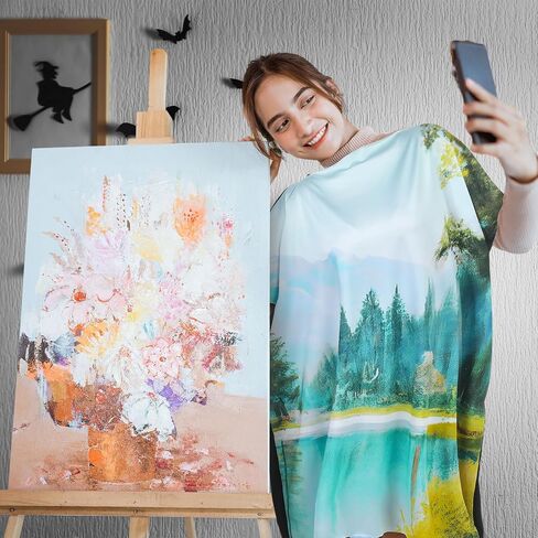 Hercicy Halloween Costumes Artist Painting Tree Tunic Dress Cute Women's Funny Painter Costume for Adults, Green in Saudi Arabia