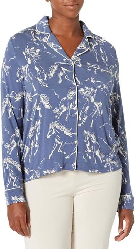 PJ Salvage Women's Loungewear Running Wild Long Sleeve Top in Saudi Arabia