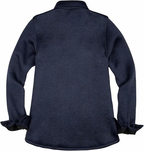 سترة نسائية من الصوف مبطنة بصوف الشيربا مع جيوب يدوية وأزرار سفلية وأكمام طويلة in Kuwait