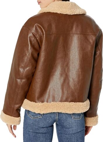 Levi's Women's Faux Leather Sherpa Lined Moto Jacket in Saudi Arabia