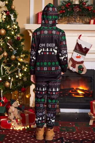 BesserBay Boys Funny Ugly Christmas 2 Piece Set with Graphic Sweatshirt and Pants 4-14 Years in Kuwait