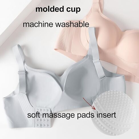 حمالة صدر نسائية من PRETTYWELL حمالة صدر لاسلكية للنساء بدون أسلاك داعمة ومبطنة على شكل تي شيرت in Kuwait