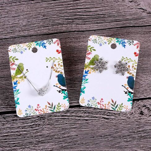 مجموعة بطاقات القرط، 100 قطعة من بطاقات عرض القرط الورقية مع 100 قطعة من أكياس الغلق الذاتي، علامات تنظيم حامل البطاقات الملونة الأنيقة DIY بطاقات التعبئة اليدوية لقلادة القرط (مرصعة بالنجوم) in Kuwait