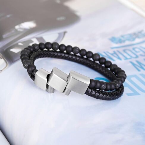 murtoo Bead Chakra Bracelets for Men and Women, Double-layered Healing Yoga Crystals Beaded Bracelet, Natural Stone Mens Bracelet for Meditation, Relax Anxiety in Kuwait