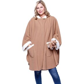 Le Moda Women’s Hooded Cape with Matching Gloves | Winter Collection | One Size Fits All