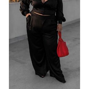 The Drop Women's Black Wide Leg Pant by @nataliemeansnice