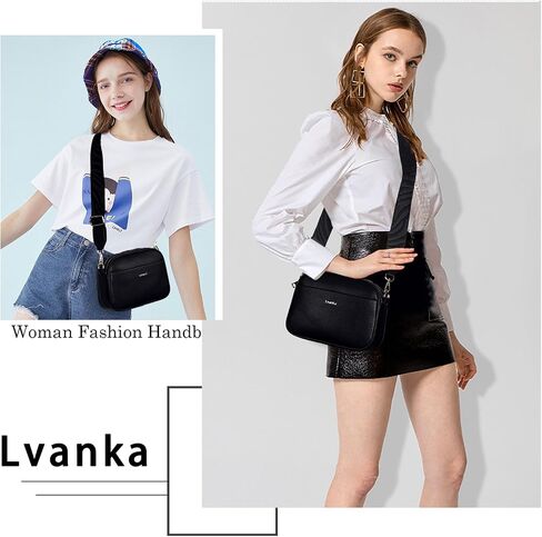 حقائب Lvanka Crossbody للنساء: حقائب كتف بمحفظة وحقيبة كتف مع حزام قابل للتعديل in Kuwait