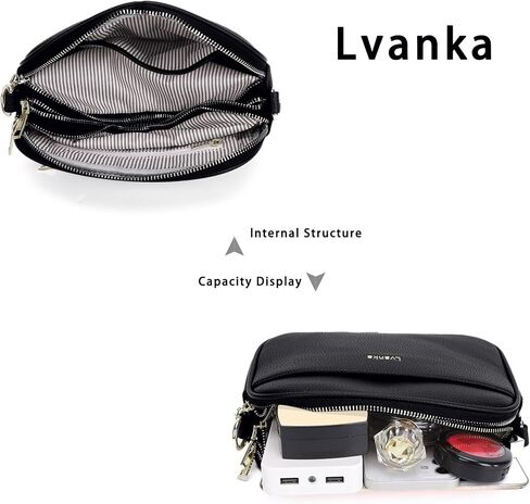 حقائب Lvanka Crossbody للنساء: حقائب كتف بمحفظة وحقيبة كتف مع حزام قابل للتعديل in Kuwait