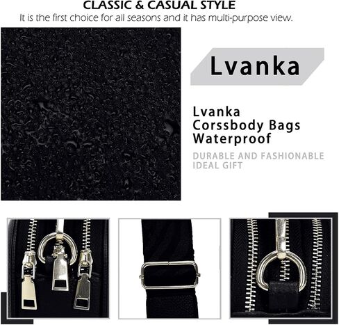 حقائب Lvanka Crossbody للنساء: حقائب كتف بمحفظة وحقيبة كتف مع حزام قابل للتعديل in Kuwait