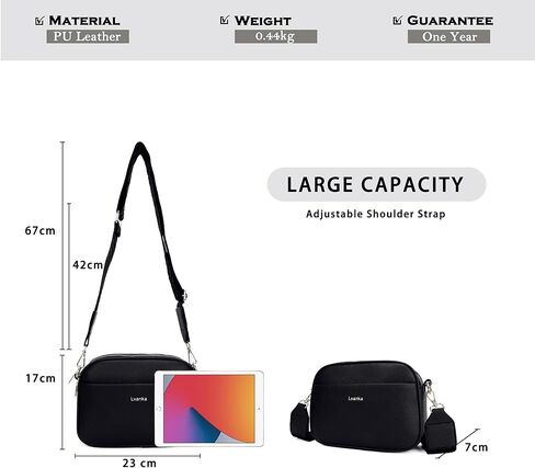حقائب Lvanka Crossbody للنساء: حقائب كتف بمحفظة وحقيبة كتف مع حزام قابل للتعديل in Kuwait