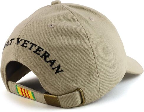 Armycrew Vietnam Combat Veteran Embroidered Military Cotton Baseball Cap in Saudi Arabia